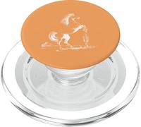 Minimalistic Rearing Horse Desert for Horse Lover PopSockets PopGrip for MagSafe