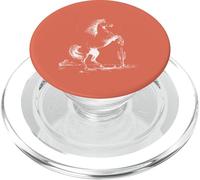 Minimalistic Rearing Horse Desert for Horse Lover PopSockets PopGrip for MagSafe