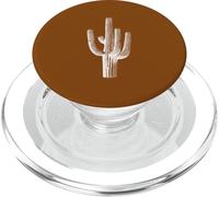 Minimalistic Saguaro Cactus Desert Wanderer PopSockets PopGrip for MagSafe