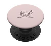 Minimalistic Snail Cottagecore Animal Snails PopSockets Adhesive PopGrip