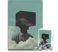Minimalistic Surrealism 1000 Pieces Puzzles for Adults Playful Learning Cognitive Activity for Joyful Surprises Size 50x75cm