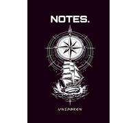 Minimalistisches schwarzes Notizbuch: NOTES. Unspoken | Hardcover | Language-Neutral: Englisch | Für Projekte & Entscheidungen | Geschenkidee Männer: ... Logbook/Journal mit Inhaltsverzeichnis