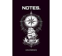 Minimalistisches schwarzes Notizbuch: NOTES. Unspoken | Language-Neutral: Englisch | Symbol-System für Klarheit & Fokus, Projekte & Entscheidungen | ... Pages | Maritim | Structured Logbook/Journal