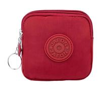Minimalists Keychain Pouches Storage Solution for Coin Portable Designs Wallet, Red