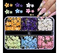 Minimalists Press on Flower Nails Accessories Soft Texture Petals Nails Art Decorations for Acrylic Flower Art Charm Fashion Gradient Unguis Shavings