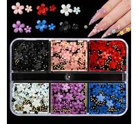 Minimalists Press on Flower Nails Accessories Soft Texture Petals Nails Art Decorations for Acrylic Flower Art Charm Fashion Gradient Unguis Shavings