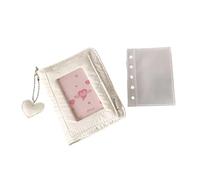 Minimalists Travel Friendly 3Inch Photo Album Removable Inserts Pocket Sized Picture Organizers 5 Rings Photocard Binder Easy Accesses Photocard Storage Case