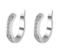 Minimally Designed Ear Pierceless Studded Ear Bone Clip Earrings With A And Cool Personalized Ear Clip For Women Earrings Hoops Set (GD1, A)