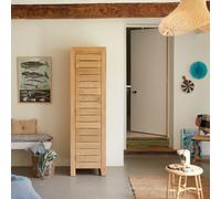 Minimalys - Children's single wardrobe in solid teak Natural