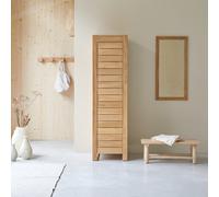 Minimalys - Storage column in solid teak Natural