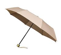 MiniMax Compact Folding Umbrella for Women - Beige - Small 25 cm Umbrella - Lightweight 300 g - Ideal for Travel - Large Protection of 1 Metre Diameter