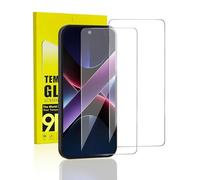 MiniMing Screen Protector for Xiaomi Poco X7 Pro, Pack of 2 0.25 mm HD Clear Screen Protector for Xiaomi Mi Poco X7 Pro Film, Fits Perfect Tempered Glass Film for Poco X7 Pro Protective Glass