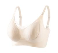 Minimiser Bras for Women UK Wireless Bra Sloggi Comfort Ladies Soft T Shirt Seamless Padded V Neck Bralettes with Extender Sports Body Breastfeeding Comfortable