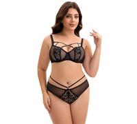 Minimizer Bra for Women, Underwired Lace Non Padded Bra, prevent sagging and secure positioning, Perfect for bigger breasts(Set,40/90J)
