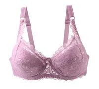 Minimizer Bras for Women UK Wired Full Cup Underwired Plus Size Minimiser Comfort Non-Foam Adjustable Straps Floral Lace Push Up Support Everyday Non-Padded Soft Bra for Large Busts