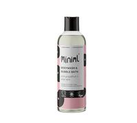 Miniml All Natural Body Wash and Bubble Bath - 500ml Moisturising Pink Grapefruit and Aloe Vera Sensitive Skin Eco Shower Gel Bath Soak - Vegan Friendly High Foam