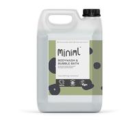 Miniml All Natural Body Wash and Bubble Bath - 5L Refill Moisturising Nourishing Coconut Sensitive Skin Eco Shower Gel Bath Soak - Vegan Friendly Hand, Face & Body High Foam Scrub