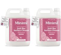 Miniml Antibacterial Surface Cleaner 5L Refill - Grapefruit Scented Multi-Purpose Disinfectant, Natural Plant-Based, Vegan & Cruelty-Free Anti-Bac Cleaning Formula Bulk Buy (Pack of 2)