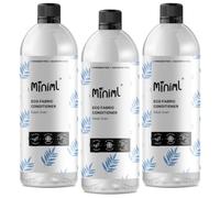 Miniml Eco Fabric Softener Conditioner- 3x 1L Bottles - Fresh Linen Scented All Natural Fabric Softener for Sensitive Skin - 100% Vegan & Cruelty Free (100 Washes)