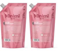 Miniml Eco Laundry Liquid Washing Detergent 1L Refill - Natural Non Bio Fresh Linen Scented Clothes for Machine Wash or Delicate Hand Cleaning - 100% Vegan & Cruelty Free (33 Washes) (Pack of 2)