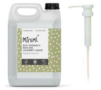 Miniml Eco Laundry Liquid Washing Detergent - 5L Refill and 5L Pump - Natural Non Bio Tropical Coconut Scented Clothes for Machine or Delicate Hand Cleaning - 100% Vegan & Cruelty Free (165 Washes)