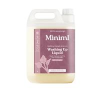 Miniml Eco Washing Up Liquid 5L Refill - Wild Rhubarb & Lemon Scented Non Bio & Skin Sensitive Friendly Dish Wash Cleaner Plant Based Vegan & Cruelty Free - Natural Cleaning Products (500 Washes)