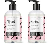 Miniml Hand Soap Wash Liquid 500ml - Pink Grapefruit & Aloe Vera Scented Eco Friendly Hand Washing Liquid for Soft and Sensitive Skin Care - 100% Vegan & Cruelty Free (Pack of 2)