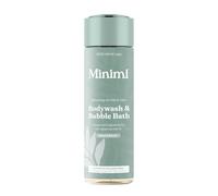 Miniml Natural Body Wash & Bubble Bath - Refreshing Tea Tree & Mint 400ml, 99.6% Natural, Vegan & Cruelty-Free Cleanser for Fresh, Balanced Skin