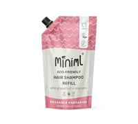 Miniml Natural Hair Shampoo Eco Friendly - 1L Refill Pink Grapefruit & Aloe Vera Men and Womens Sensitive Scalp & Skin Cruelty Free Vegan Shampoo - For Greasy, Curly, Dry and Dandruff Hair