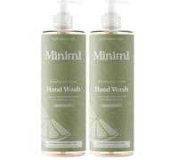 Miniml Natural Hand Wash - Refreshing Lime & Basil 400 ml, 99.6% Natural, Vegan & Cruelty-Free Liquid Soap for Sensitive Skin, Moisturising & Gentle Everyday Hand Cleansing (Pack of 2)
