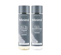 Miniml Natural Non-Bio Laundry Bundle - Fresh Linen (2 x 1L) - Liquid Detergent (33 Washes) & Fabric Softener (50 Washes) - Eco-Friendly, Vegan & Cruelty-Free Home Washing Duo
