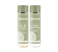 Miniml Natural Non-Bio Laundry Bundle - Tropical Coconut (2 x 1L) - Liquid Detergent (33 Washes) & Fabric Softener (50 Washes) - Eco-Friendly, Vegan & Cruelty-Free Laundry Care Set