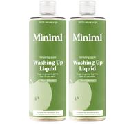 Miniml Washing Up Liquid Apple 400ml - Plant Based Vegan Dish Soap, Biodegradable, Non-Toxic, Tough on Grease, Gentle on Hands (Pack of 2)