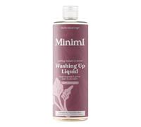 Miniml Washing Up Liquid Rhubarb & Lemon 400ml - Plant Based Vegan Dish Soap, Biodegradable, Non-Toxic, Tough on Grease, Gentle on Hands