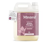 Miniml White Vinegar Cleaning Refill Wild Rhubarb Scented 5L - All Natural Multi-Surface and Multi-Purpose Cleaner, Limescale Remover, Laundry Softener and More - 100 percent Vegan and Cruelty Free
