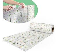 Minimono Baby Splat Mat for Under High Chair - 10 Pcs Disposable and Waterproof Splash Mats - 40"x47" Multipurpose Activity Mat for Picnic Art Craft - Baby Led Weaning Supplies (Fruits and Vegetables)