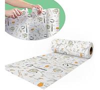 Minimono Baby Splat Mat for Under High Chair - 10 Pcs Disposable and Waterproof Splash Mats - 40"x47" Multipurpose Activity Mat for Picnic Art and Craft - BLW Baby Led Weaning Supplies (Penguins)