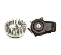 Minimoto Black Pullstart Pullstarter Recoil Metal Cog With Flywheel Mini Moto Pocket ATV Quad Bike Dirt Bike Dirtbike 47cc 49cc