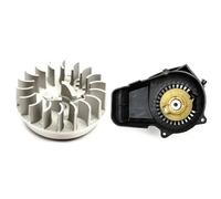 Minimoto Black Pullstart Pullstarter Recoil With Flywheel Mini Moto Pocket ATV Quad Bike Dirt Bike Dirtbike 47cc 49cc