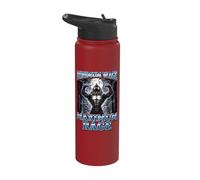 Minimum Wage Maximum Rage Werewolf Stainless Steel Insulated Water Bottle