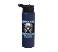 Minimum Wage Maximum Rage Werewolf Stainless Steel Insulated Water Bottle