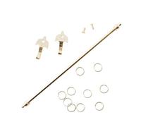 Minimum World Dolls House Brass Expanding Curtain Rail, 10 Pack, Dolls House Building & Decor, 1:12 Scale Miniatures, Not Suitable for Under 14s