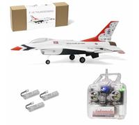 MinimumRC F-16 Thunder-Birds RC Plane for Adults, 30mm EDF 2S Brushless Power Delta Wing RC Jet Airplane with Gyro Stabilization, 290mm Wingspan Scale Model for Hobbyists - RTF