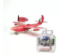 MinimumRC M-33 RC Airplane, Gyro-Stabilized Micro 4CH RC Flying Boat Seaplane, Fixed-Wing Water Aircraft for Hobbyist (Left-Hand Throttle / 1 Battery)