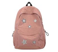 MININAI Cute Y2K Aesthetic Backpack Stars Pattern Preppy Backpack Laptop Backpack Back to College Supplies, Pink, One Size, Modern