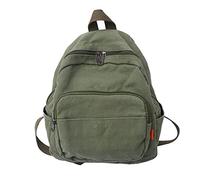 MININAI Mini Backpack for Women Men Small Aesthetic Canvas Bag Work Backpack Cute Backpack Purse Casual Daypack, Sage Green, One Size, Daypack Backpacks