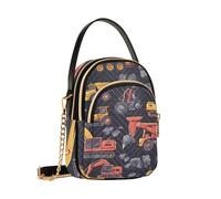 Mining and Mineral Excavation Equipment and Machinery Crossbody Bag for Women, Detachable Chain Bag Phone Purse Shoulder Handbag Wallet