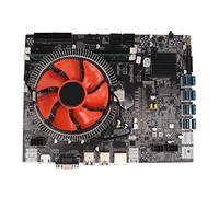 Mining Mainboard, DDR3 Memory, 8 USB3.0 Interface with Cooling Fan, Support 1660 2070 X580 Graphic Cards for Intel B75 Series, G530 CPU, VGA HD Output