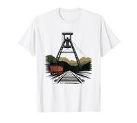 Mining Pick Coal Seam Country Raised Graphic Art Mine T-Shirt
