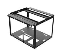 Mining Rig Frame - Stackable Cryptocurrency Rack, Open Computer Hardware Stand, Expandable Motherboard Support Enclosure, 24-Bay Hard Drive Mounting Enclosure | With Frame For Mounting